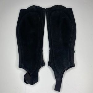 Ariat Black Suede Leather Half Chaps Stretch Size XS